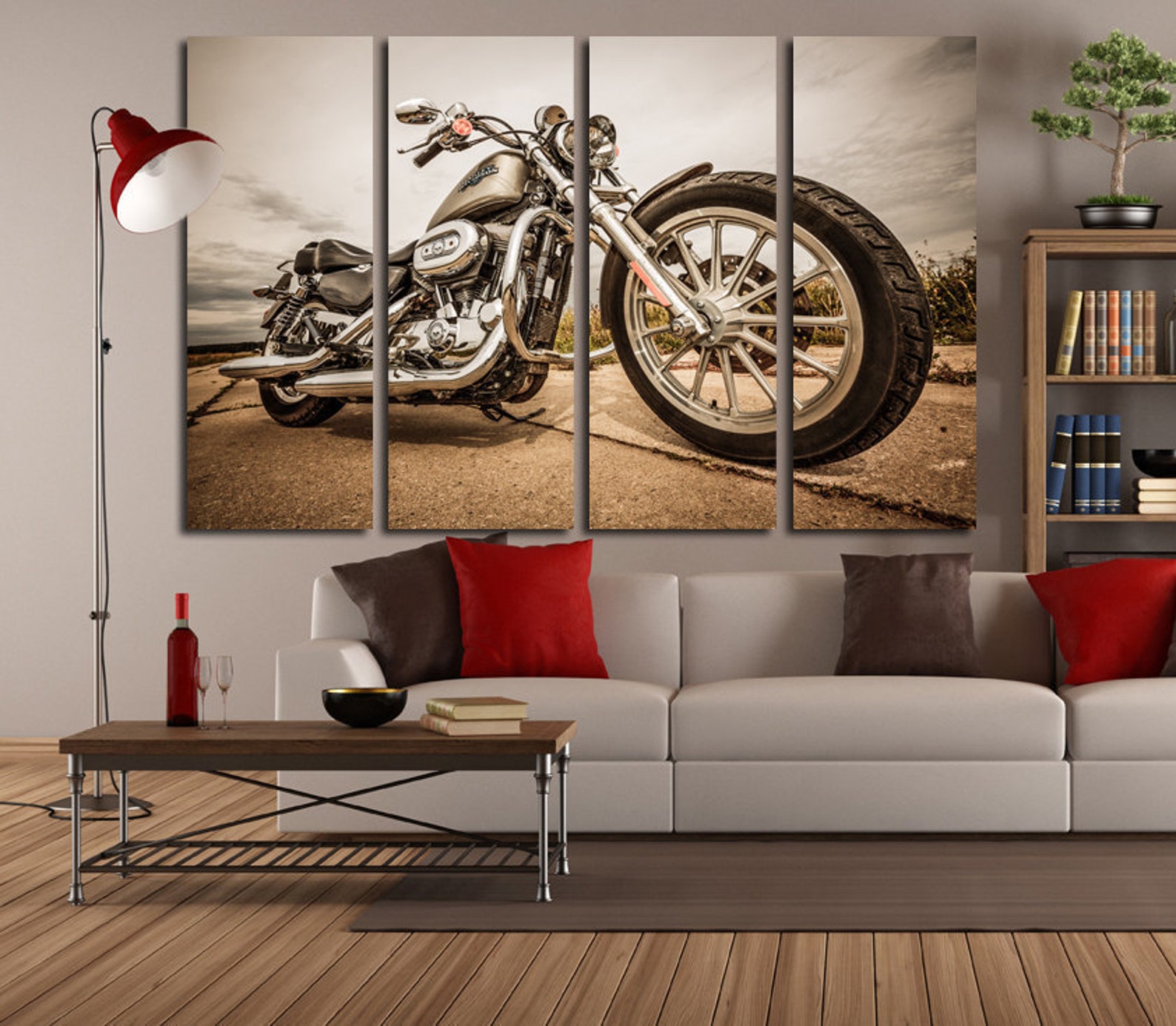 Harley Davidson wall art Harley Davidson wall decor Office Etsy