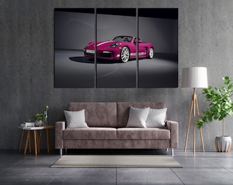 Impresión artística en lienzo del Porsche 718 Boxster: decoración de pared de superdeportivo
