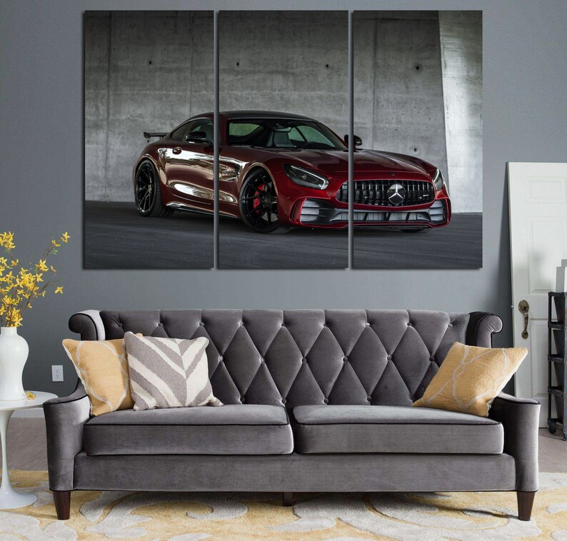 Mercedes AMG GT Mercedes Canvas AMG Wall Decor amg Wall Art Sport Car Print Mercedes Poster Mercedes Wall Decor Mercedes Wall Decor Top Gear