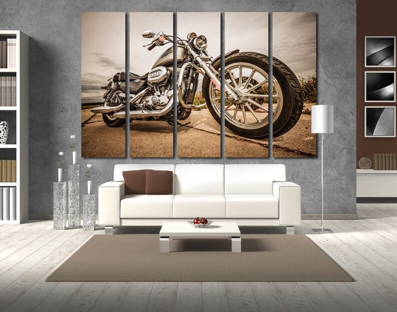 Harley Davidson wall art Harley Davidson wall decor Office Etsy