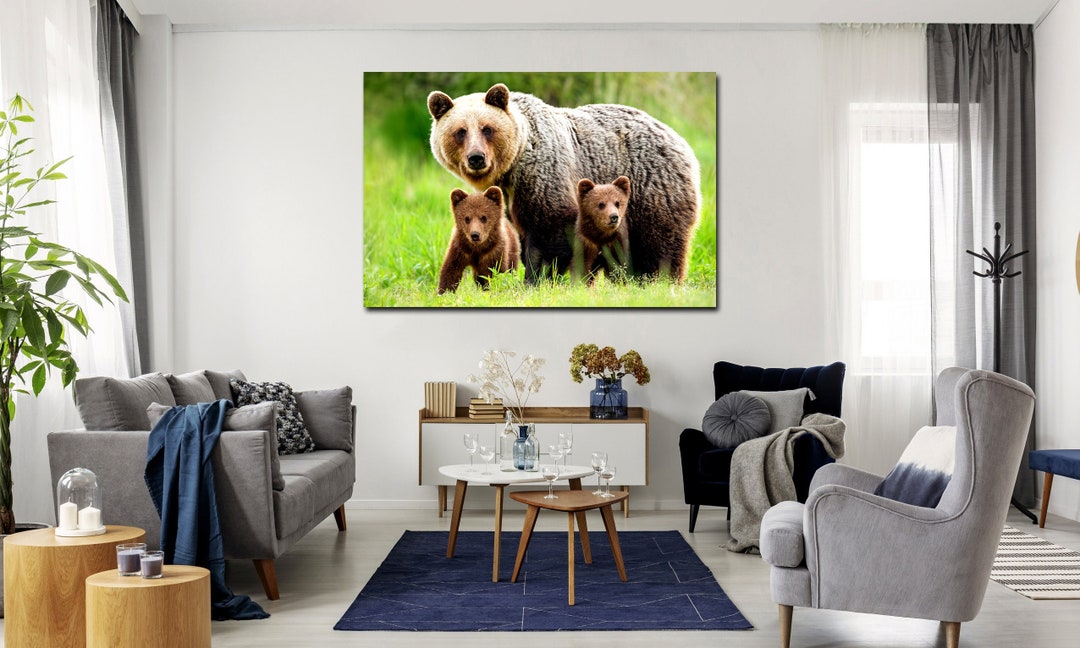 Bears Wall Art Prints Bedroom Wall Decor Bear Photo Art Kids Etsy