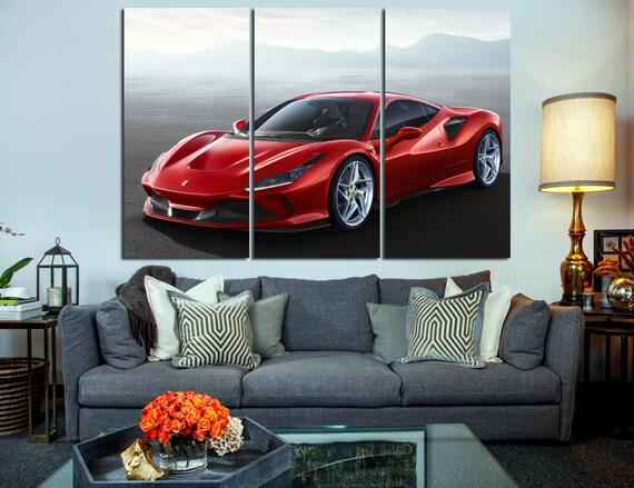 Ferrari F8 Tributo Ferrari Poster Ferrari Canvas Ferrari Print Ferrari Art Ferrari Wall Art Ferrari Wall Decor Top Gear Tributo F8 Ferrari