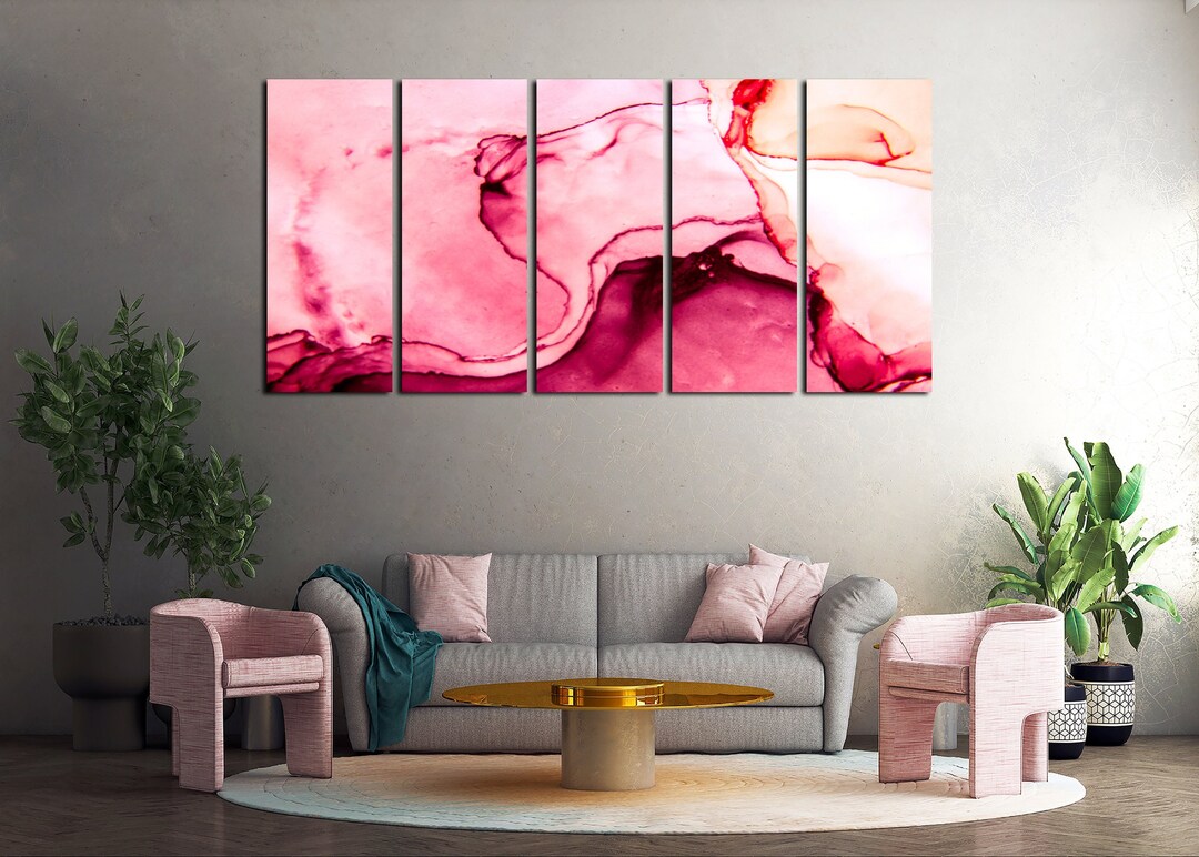Pink Abstrakte Wand Dekor Kreative moderne Kunst Abstrakte Wand Kunst