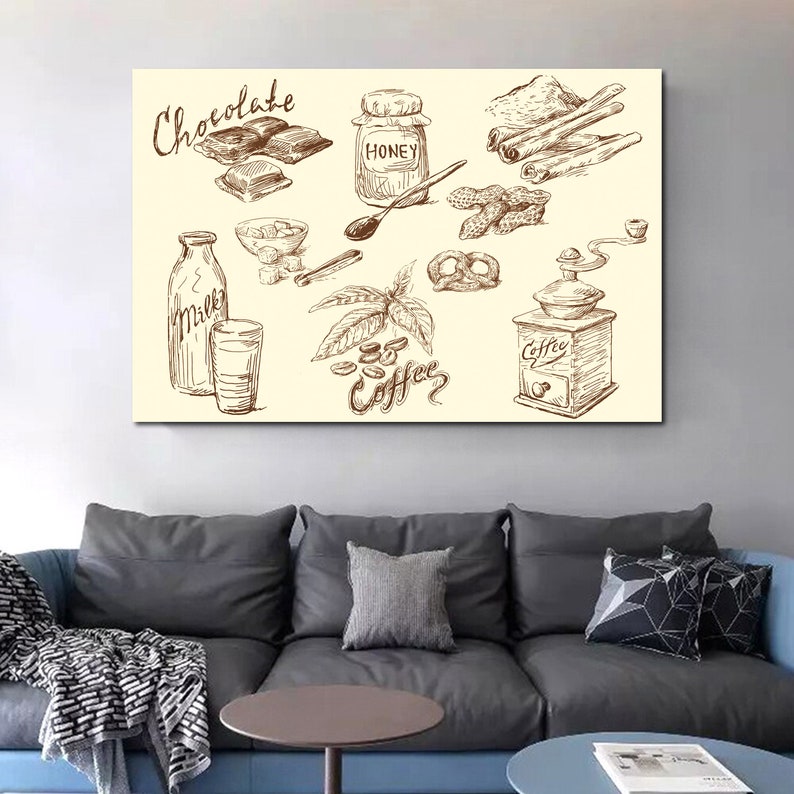 Restaurant Wall Art Kitchen Wall Decor Restaurant Decoration Etsy