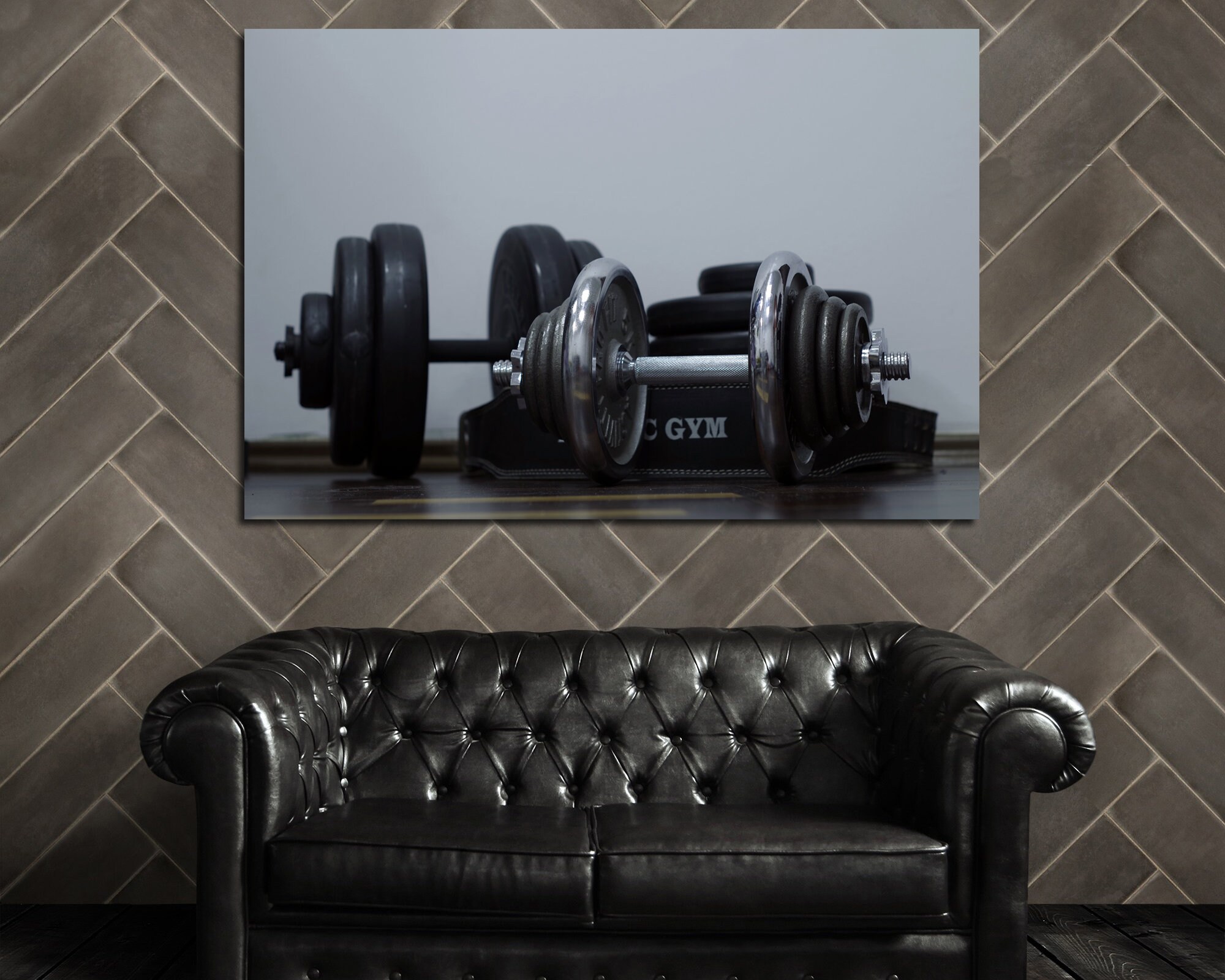 Gym Wall Art Canvas Set. Home Gym Poster. Motivation Wall Etsy UK