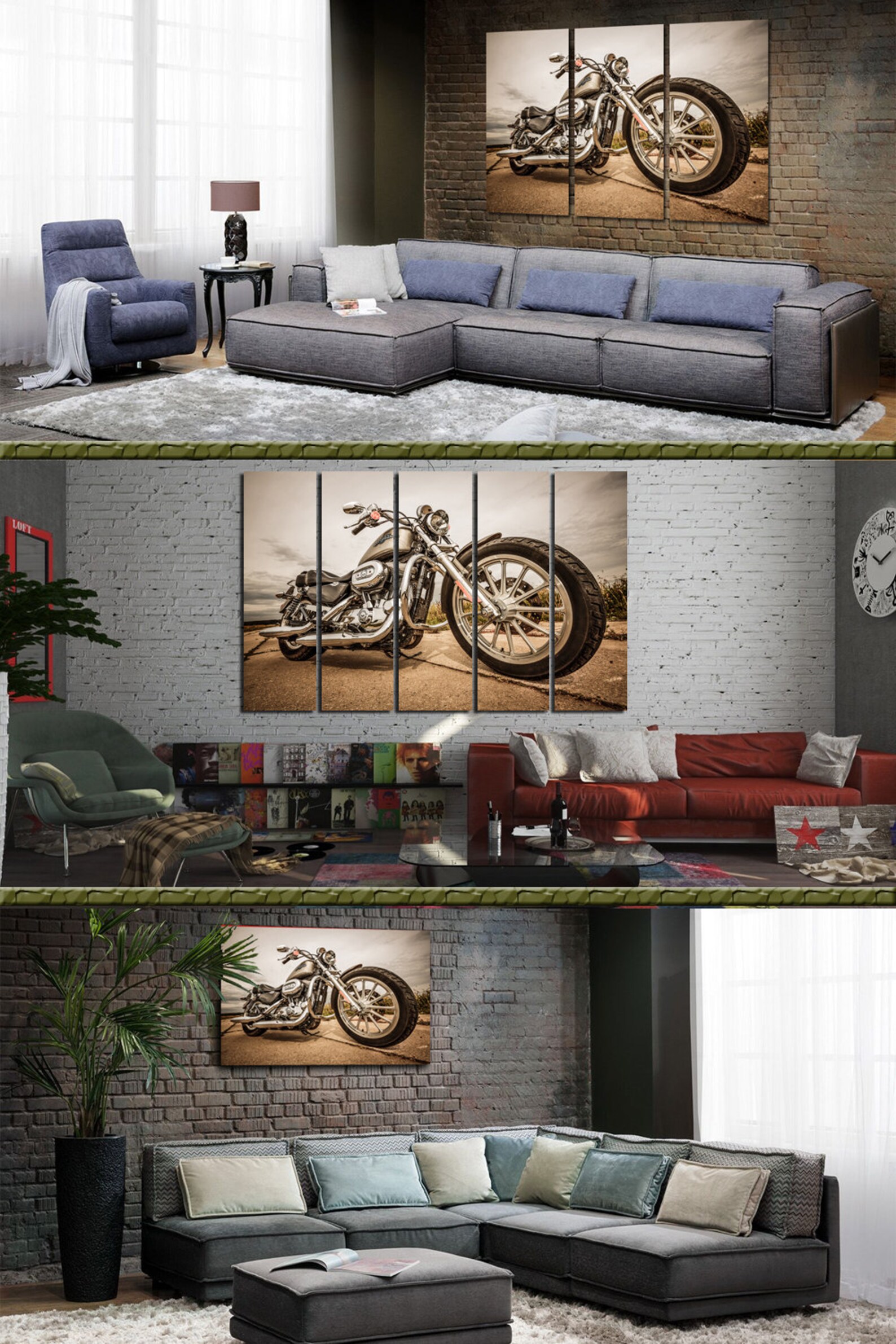Harley Davidson Wall Art Harley Davidson Wall Decor Office Etsy Canada