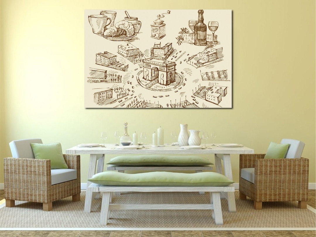 Restaurant Wall Art Kitchen Wall Decor Restaurant Decoration Cafe Wall ...