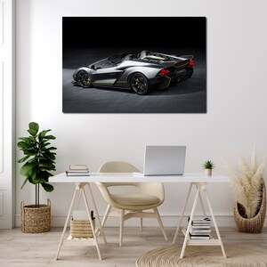 Lamborghini Autentica wall decor - Supercar car wall art, Living room decor, Lamborghini Autentica art prints, Lamborghini wall art