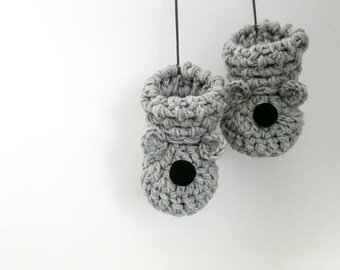 Handmade Merino Wool Baby Booties – Newborn Slippers, Unisex Gift