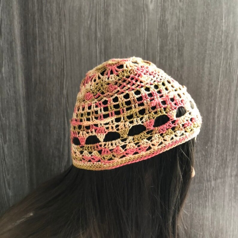 multicolor boho hat for women lace crochet mandala hat Womens hippie crochet hat cotton hat ladies summer hats summer beanie hat