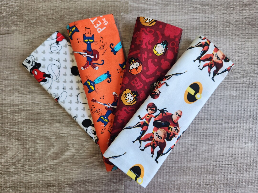Cartoon Cloth Napkins for Children, Set of 4 Cotton Napkins - Etsy