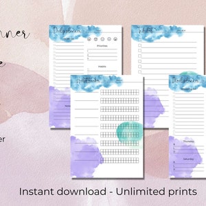 Printable planner, ADHD planner, ADHD adults, Printable planner bundle, ADHD planning