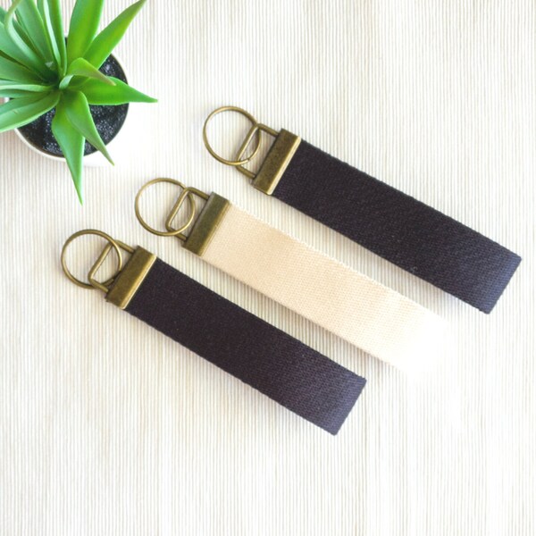 Canvas Keychain Etsy
