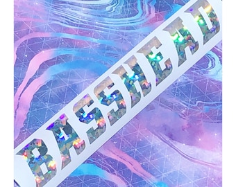 BASSHEAD Vinyl Stickers - Many colors to choose from - Rave/EDM