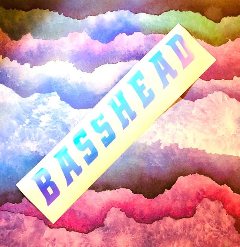 BASSHEAD Vinyl Stickers Bass squad EDM Car Decals Decor Etsy