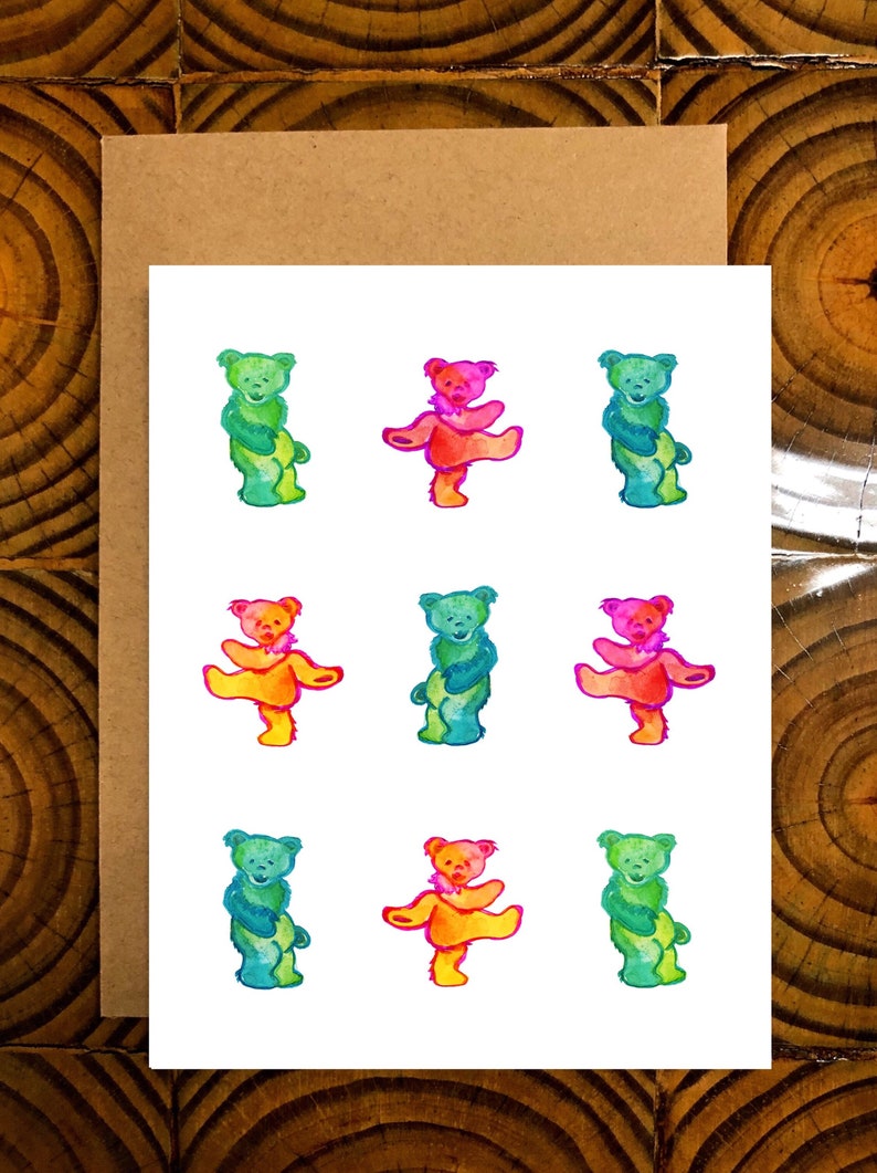 Grateful Dead Blank Card, Birthday Card - Etsy