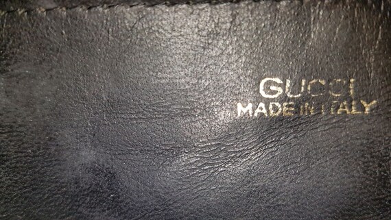 Vintage Gucci Handbag in Black Chamois Leather Etsy Canada