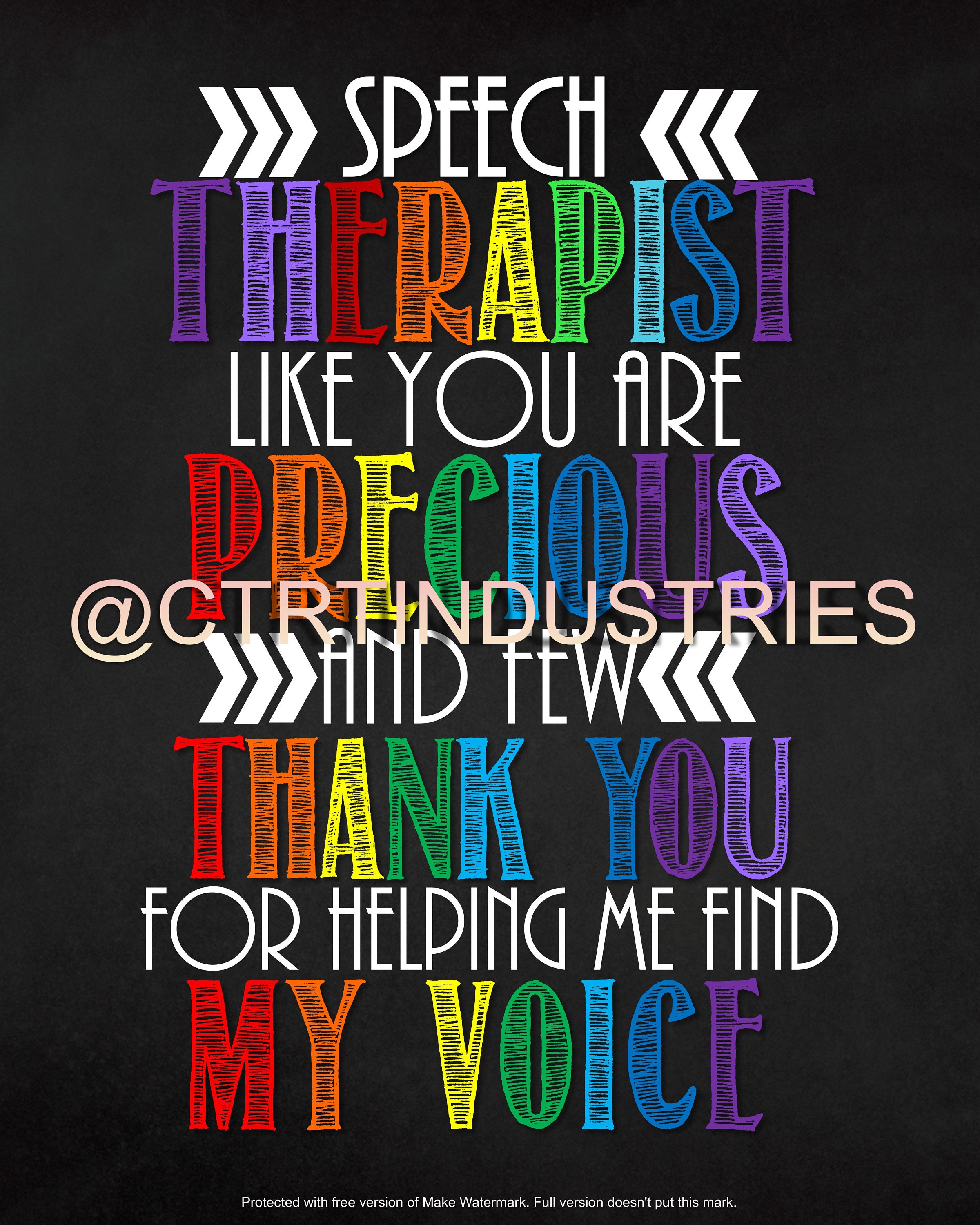 Speech Therapist Appreciation Gift Etsy Australia
