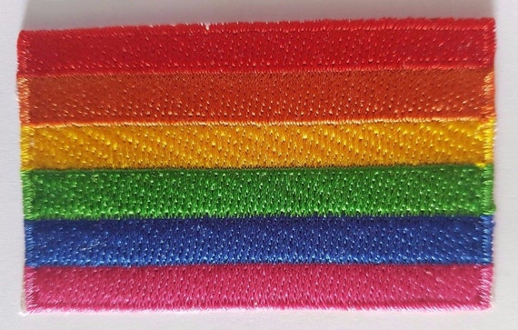 Rainbow brod/ée fer /à repasser//coudre sur patch V/êtements T-shirt Gay Pride badge transfert