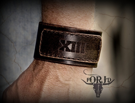 Custom Name Bracelet for Men Personalized Leather Bracelet Men (FB