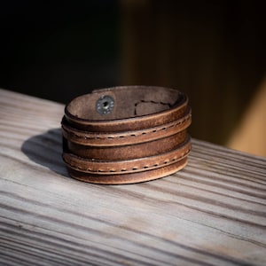 Leather cuff bracelet,  Men&#39;s leather cuff,  Women&#39;s leather cuff,  Biker cuff