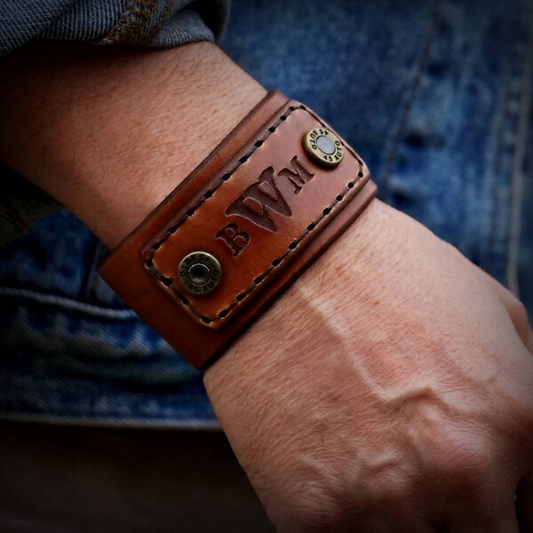 Leather Cuff Etsy
