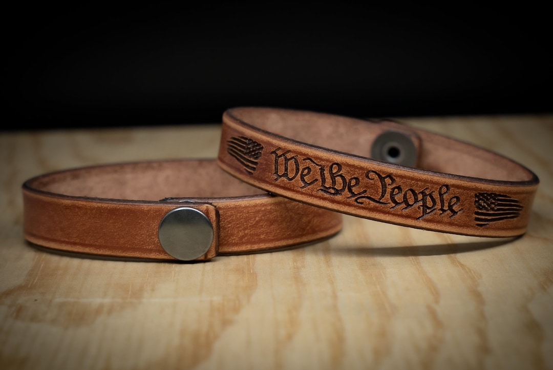 Unique Leather Bracelet, Personalized Leather Bracelet, Men's Leather ...