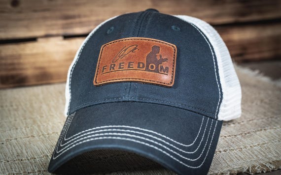 Richardson 111 Hat, Charlie Kirk Freedom Hat, Leather Patch Hat, Richardson Hat