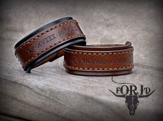 Genuine leather bracelet, Men's leather bracelet, Women's leather bracelet, Personalized leather bracelet