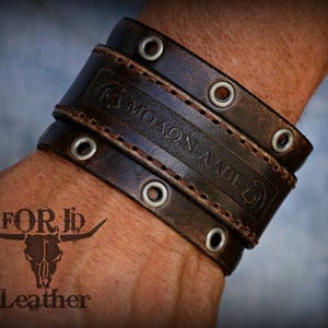 Personalized Leather Bracelet,  Women&#39;s Leather Bracelet,  Men&#39;s  Leather Bracelet,  Leather Cuff Bracelet