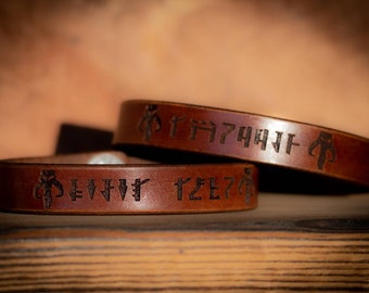 Mandalorian Leather Bracelet