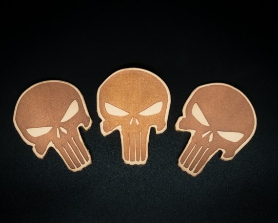 Punisher Leather Hat Patch
