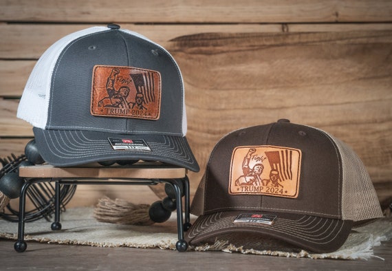 Trump Hat, Leather Patch Hat or Customize Your Own