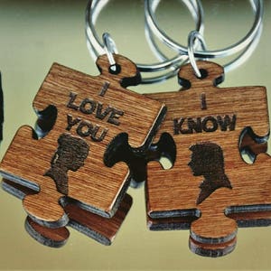 Wooden Key Chain,  Key Chain,  Star Wars Key Chain,
