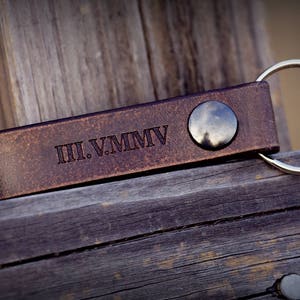 Personalized Leather Keychain,  Leather Keychain, Key Chain, Engraved Key Chain