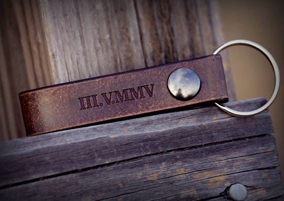 Personalized Leather Keychain,  Leather Keychain, Key Chain, Engraved Key Chain