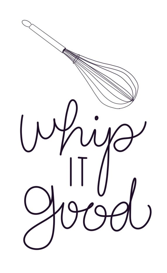 Whip It Good Printable Whisk Kitchen Decor Home Decor | Etsy