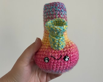 Crochet Bong Plushie - Variegated Rainbow