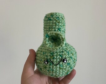 Crochet Bong Plushie - Variegated Green