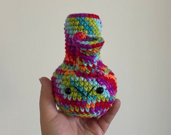 Crochet Bong Plushie - Rainbow