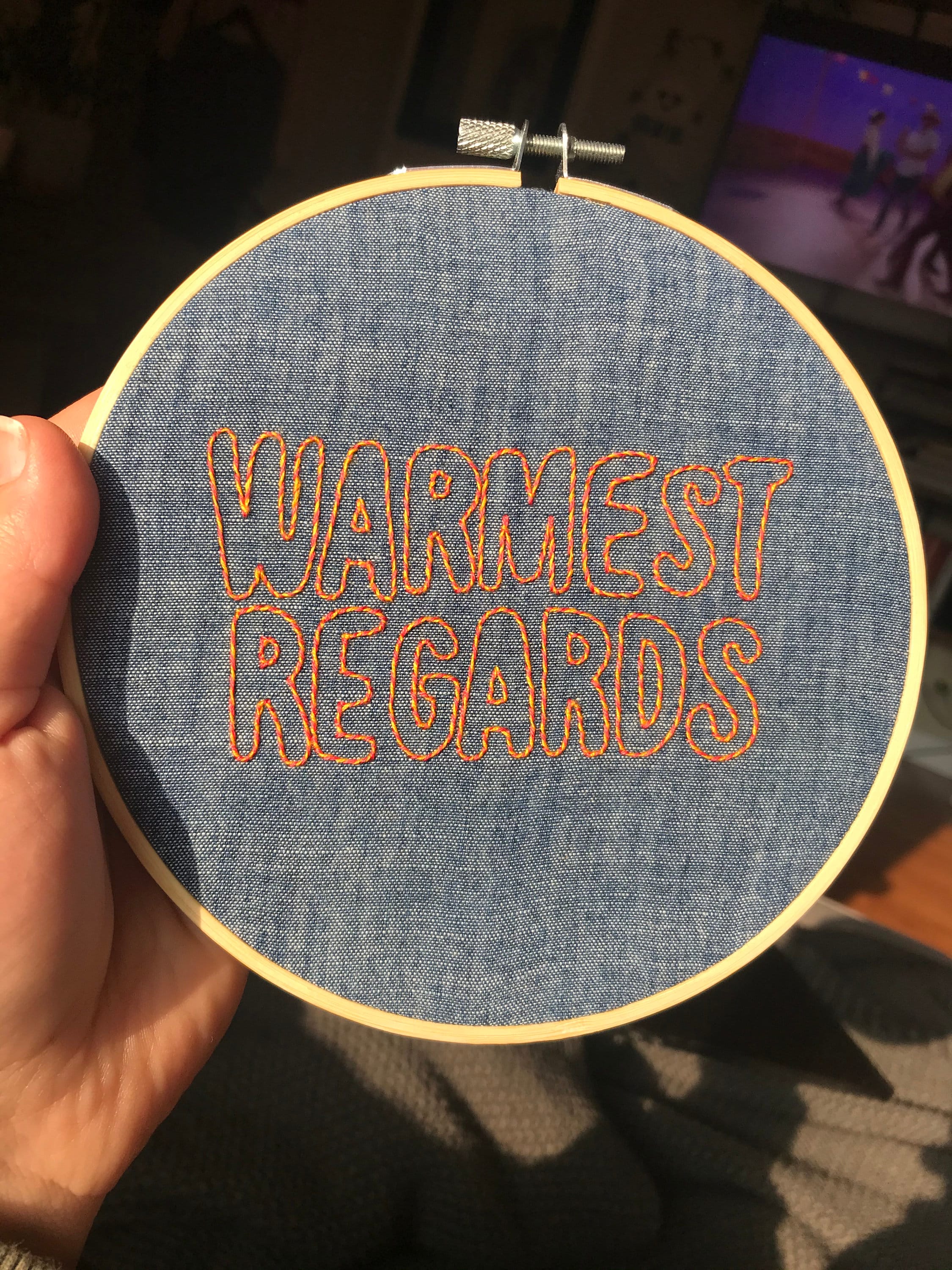 Warmest Regards Schitt's Creek 6Round Embroidery Etsy