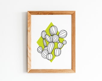 Cactus | Digital Art Print | Plant Lover