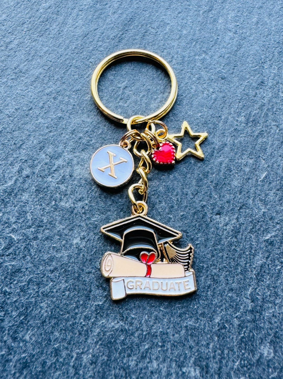 Graduation Keyring Graduation Keyring / Graduate Gift for Her / Personalised Graduation ...
