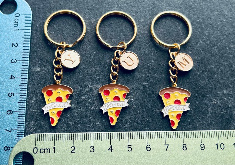 Pizza Keyring / Foodie Keyring / Pizza Slice Keychain / Personalised Pizza image 8