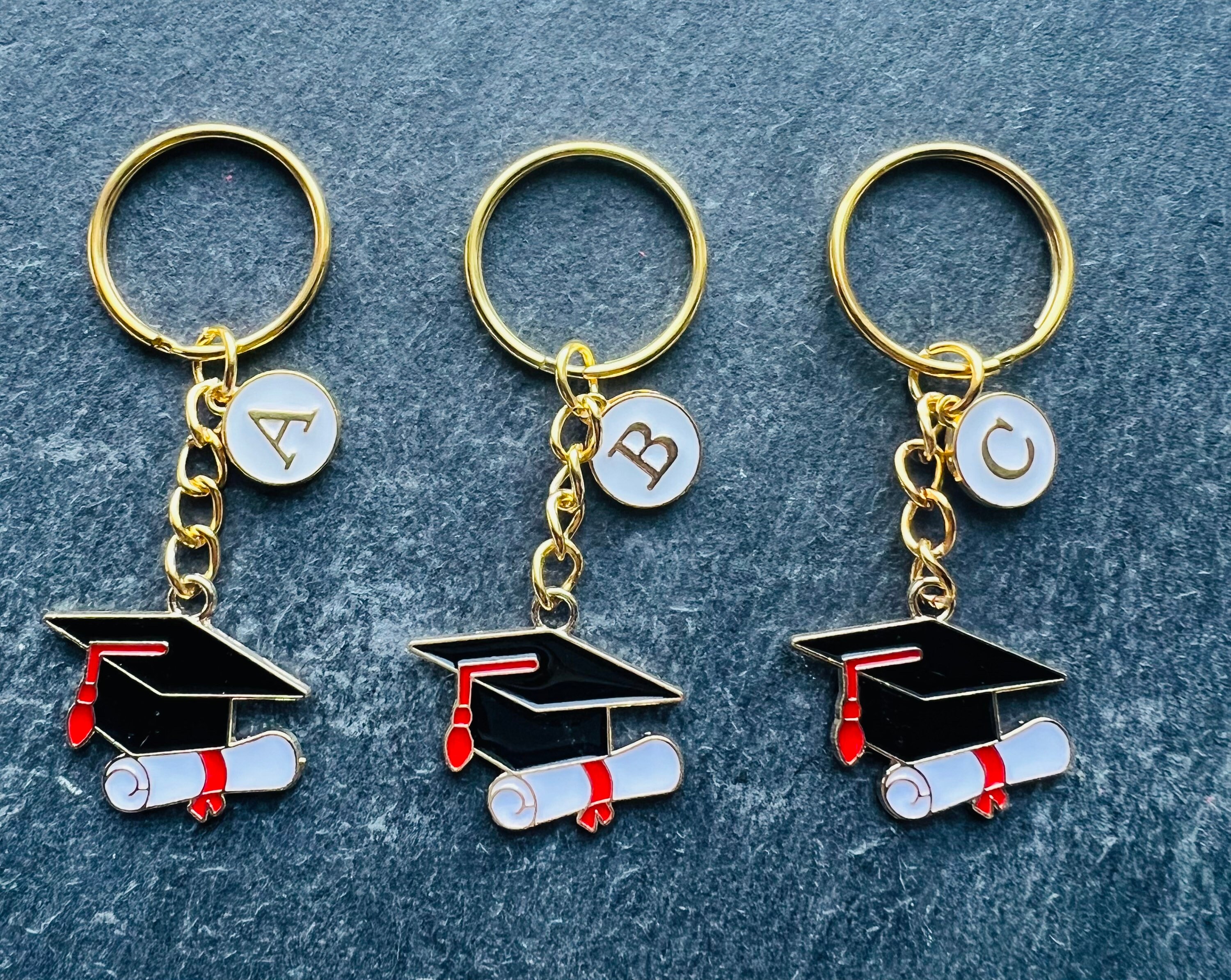 Graduation Key Rings Ideas Graduation Cap Scroll Keyring / Graduation Gift for Her / Personalised ...