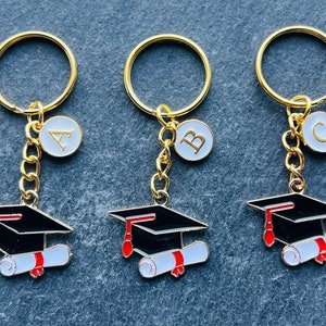 Graduation Cap Scroll Keyring / Graduation Gift for Her / Personalised ...