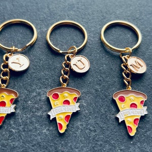 Pizza Keyring / Foodie Keyring / Pizza Slice Keychain / Personalised Pizza image 9