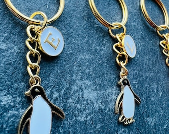 Penguin Gift For Her / Penguin Keyring / Personalised Penguin Present / Cute Penguin Gift