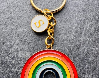 Rainbow Gift Keyring / Rainbow Present / Gift For Her / Gift For Him / Love Rainbow Gift