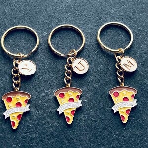 Pizza Keyring / Foodie Keyring / Pizza Slice Keychain / Personalised Pizza image 3